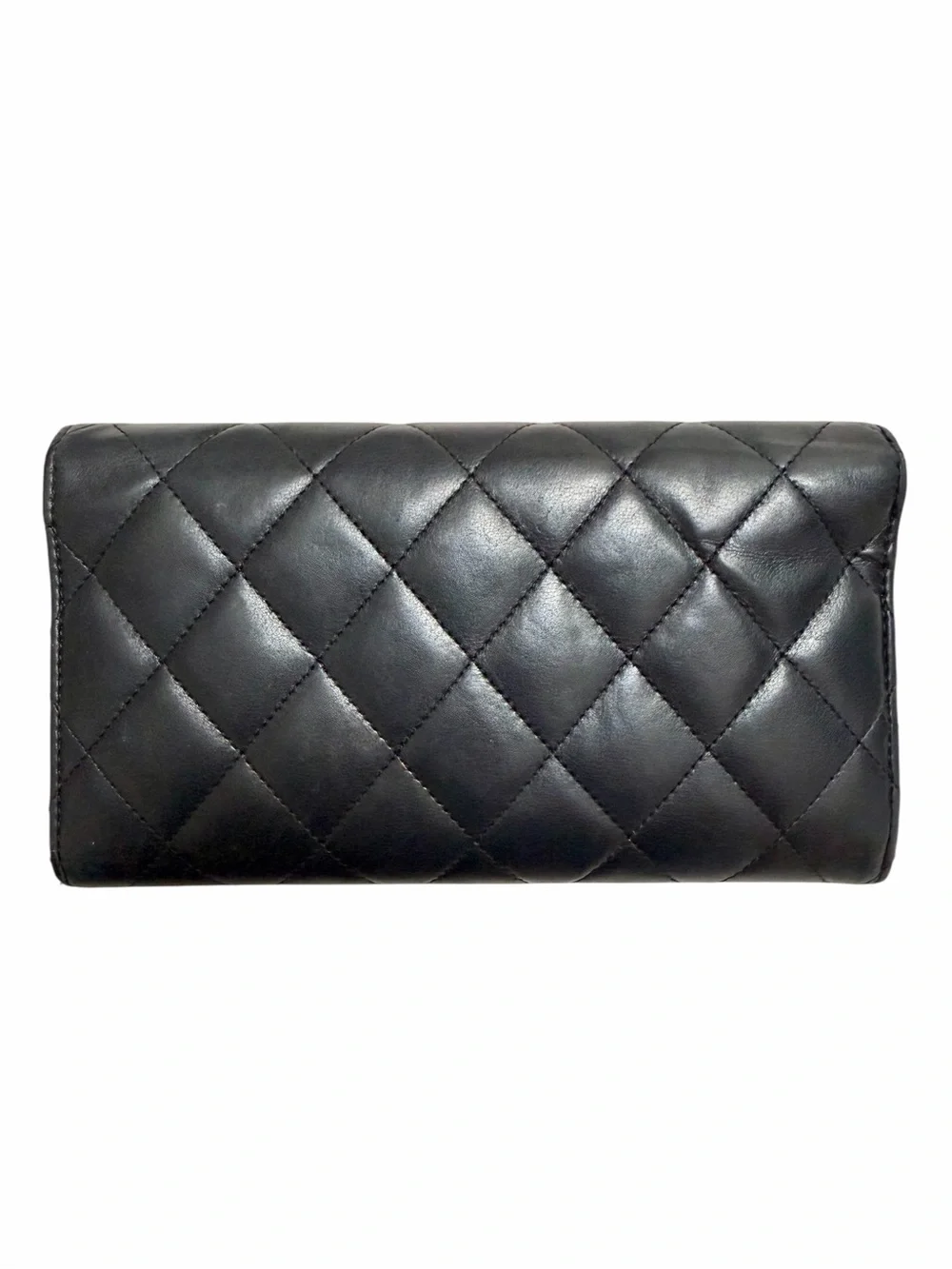 Chanel Quilted Calfskin Wallet w/ Authenticity Card + Box